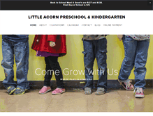 Tablet Screenshot of littleacornpreschool.com